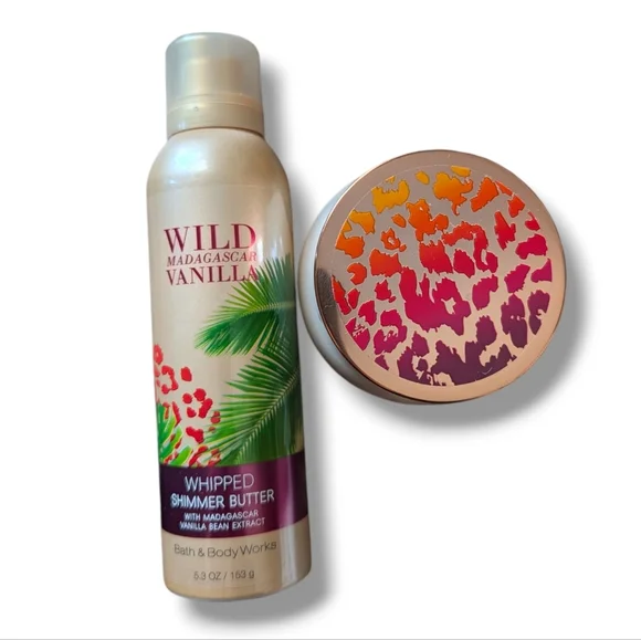 BATH & BODY WORKS Wild Madagascar Vanilla Soufflé & Whipped Shimmer Butter - Picture 6 of 6